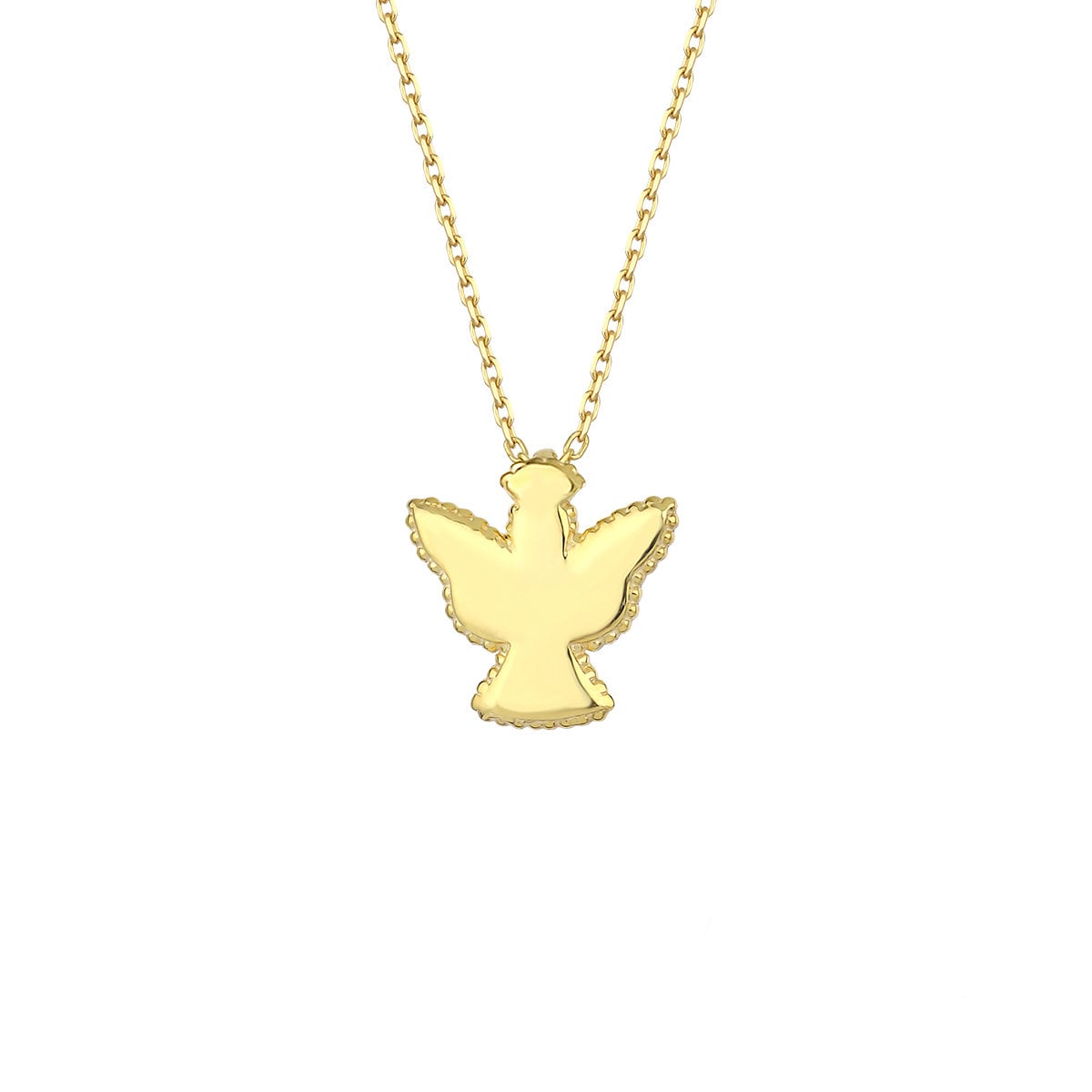 Dainty Angel Necklace in Gold