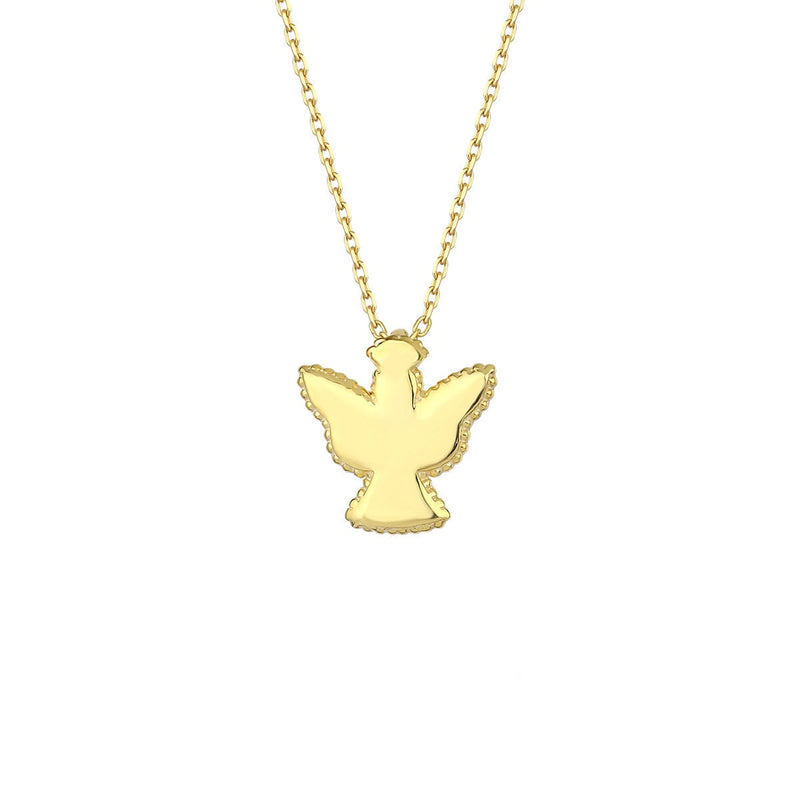 Dainty Angel Necklace in Gold