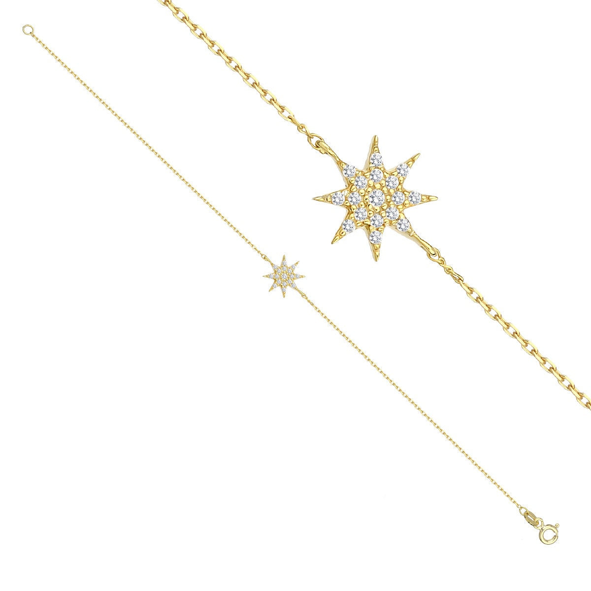 Diamond Polestar Bracelet in Gold