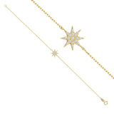 Diamond Polestar Bracelet in Gold