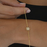 Diamond Polestar Bracelet in Gold