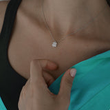 Four Leaf Clover Necklace in Gold