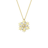 Gold Snowflake Necklace