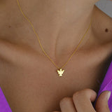 Dainty Angel Necklace in Gold