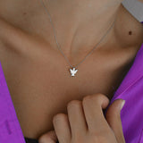 Dainty Angel Necklace in Gold
