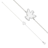 14K Gold Dainty Angel Charm Bracelet