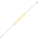 Four Leaf Clover Bracelet in Gold