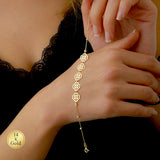 Four Leaf Clover Bracelet in Gold