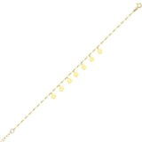 Gold Disc Bracelet