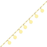 Gold Disc Bracelet
