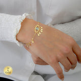 Gold Evil Eye Bracelet
