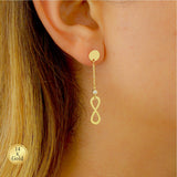 Infinity Drop Diamond Earrings
