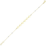 Gold Star Bracelet with Diamond