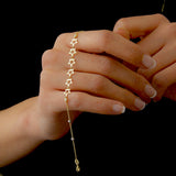 Gold Star Bracelet with Diamond