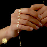 Gold Star Bracelet with Diamond
