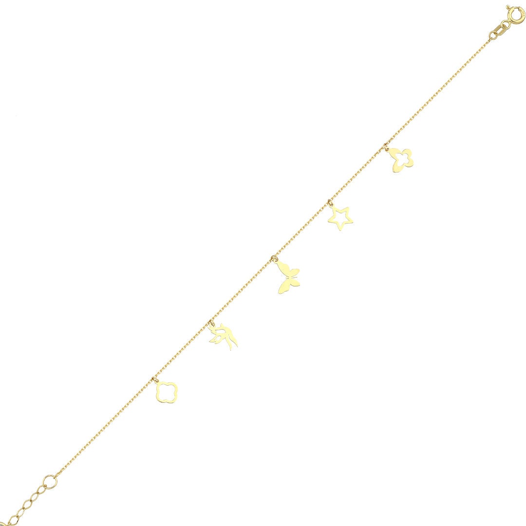 Gold Charm Bracelet