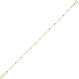 Gold Tricolour Beaded Bracelet