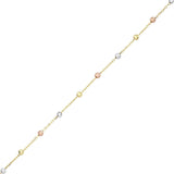 Gold Tricolour Beaded Bracelet