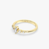 Marquise Diamond Ring in Gold