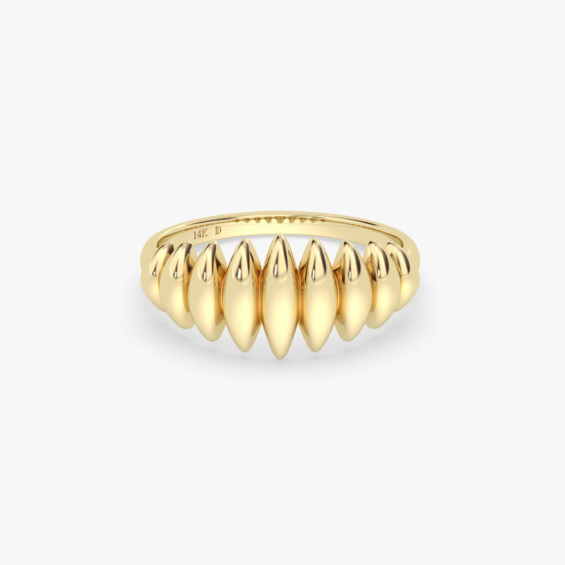 Solid Gold Dome Ring