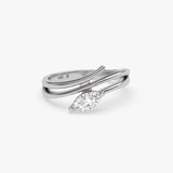 Marquise Diamond Wrap Ring in Gold