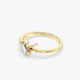 Gold Criss Cross Band Ring