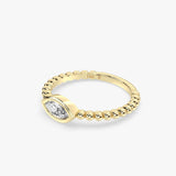Marquise Lab Grown Diamond Ring in Gold