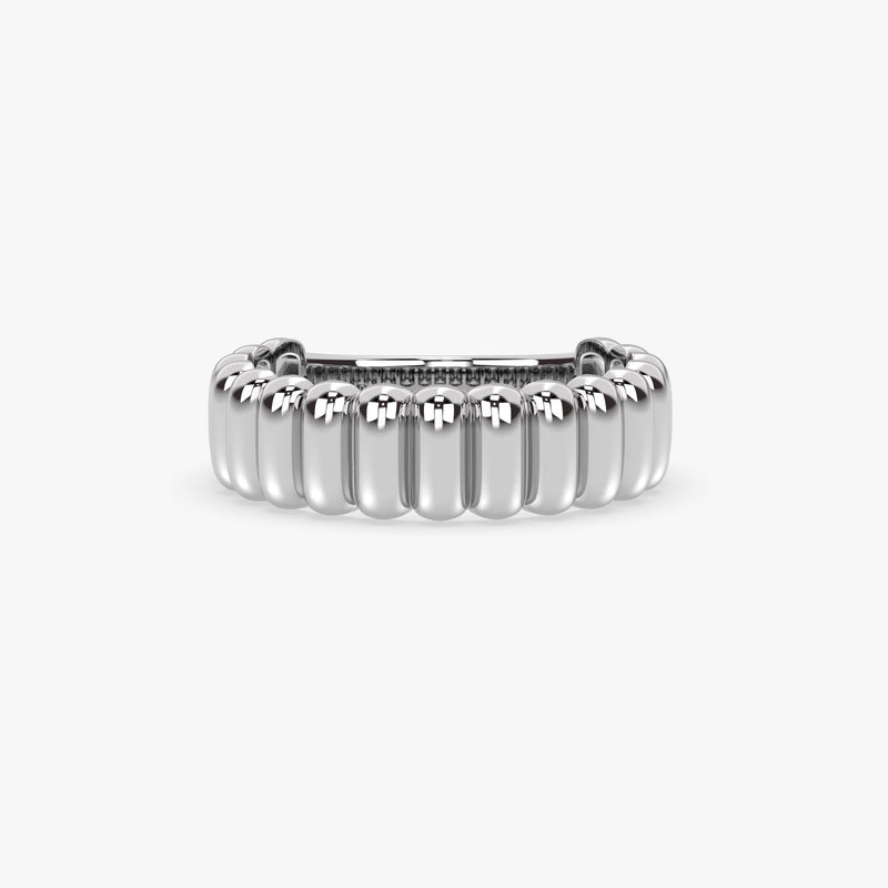 Fluted Dome Ring in Gold