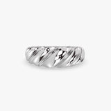 Gold Dome Twist Ring