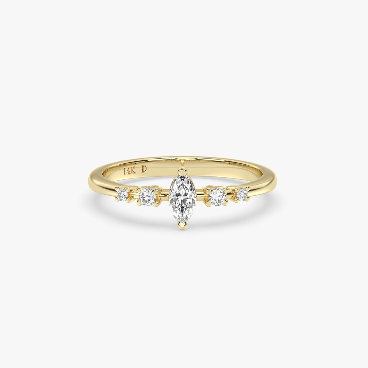 Marquise Diamond Ring in Gold