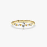 Marquise Diamond Ring in Gold