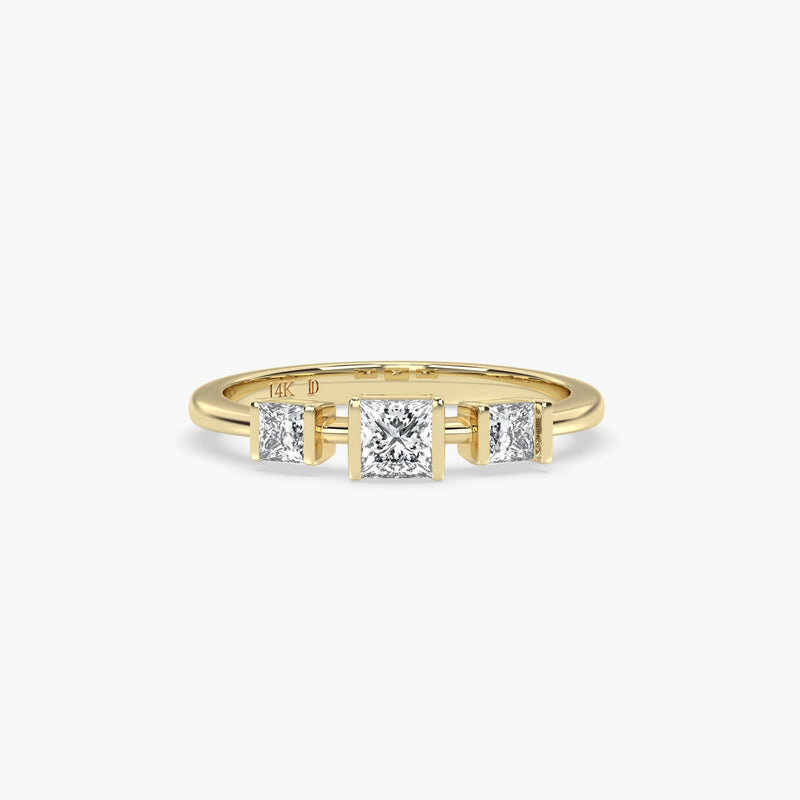 Princess Cut Lab Grown Diamond Ring