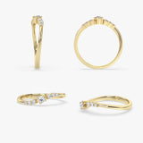 Diamond Cluster Ring in Gold