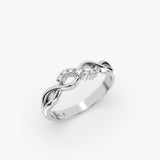 Diamond Infinity Ring in Gold