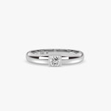 Princess-Cut Lab Diamond Ring in Gold