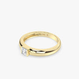Princess-Cut Lab Diamond Ring in Gold