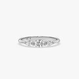 Three-Stone Gold Diamond Ring