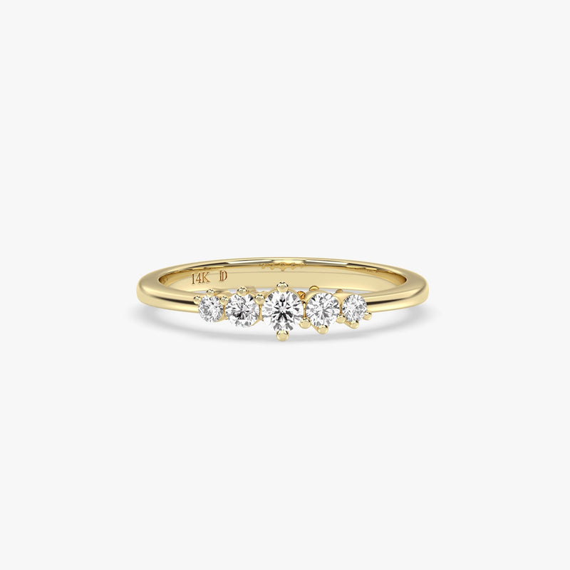 Five-Stone Diamond Gold Ring