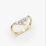 Tiara Diamond Ring in Gold