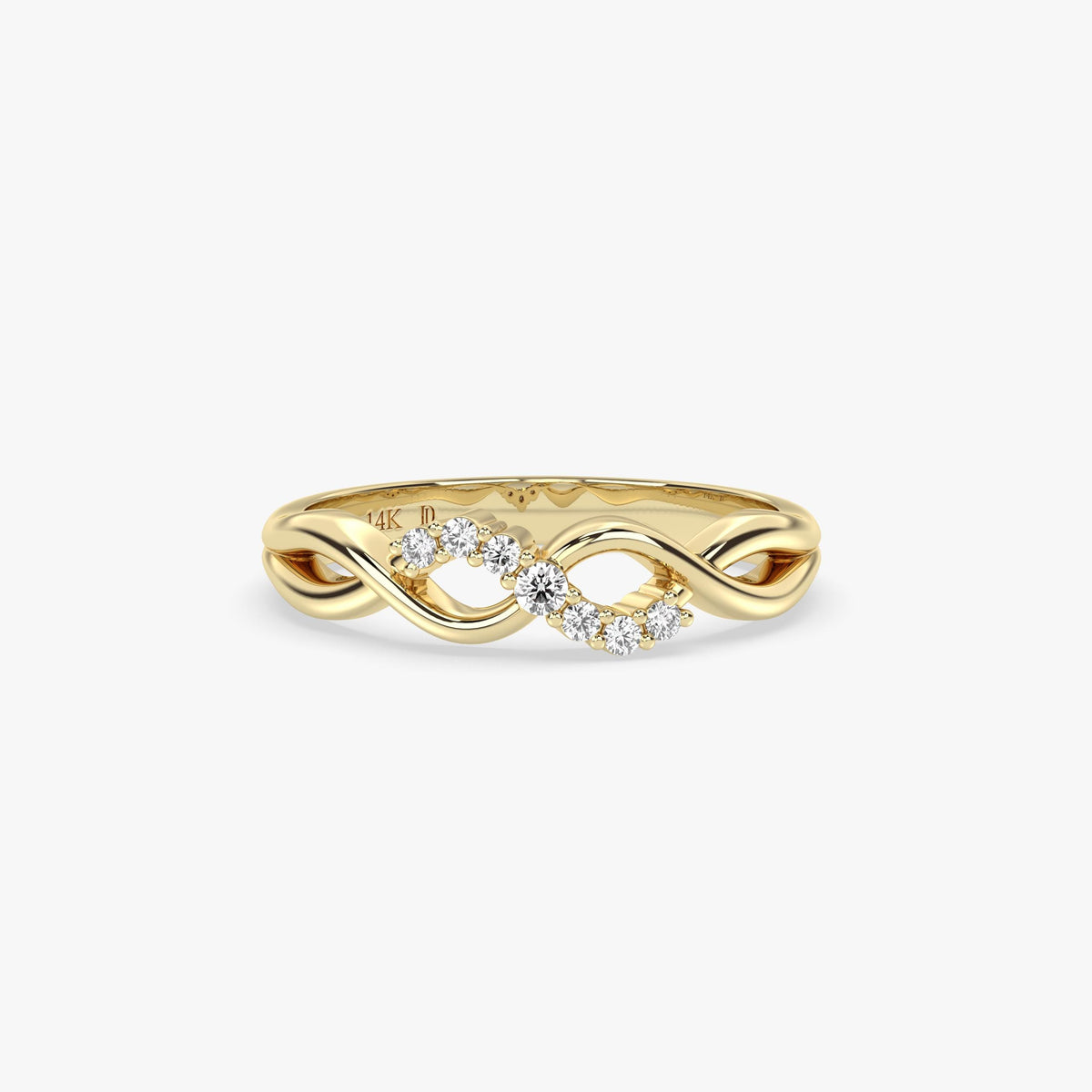 Diamond Infinity Ring in Gold