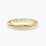 Gold Twisted Rope Ring