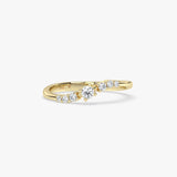 Diamond Cluster Ring in Gold