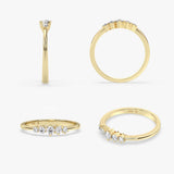 Five-Stone Diamond Gold Ring