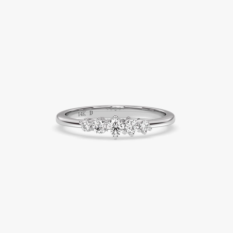 Five-Stone Diamond Gold Ring