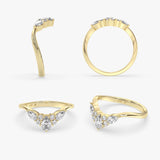 Tiara Diamond Ring in Gold