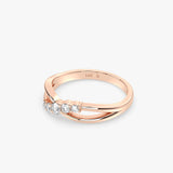 Diamond Twist Ring in Gold
