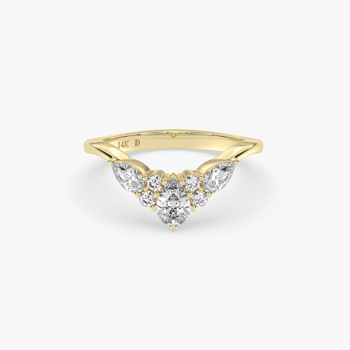 Tiara Diamond Ring in Gold