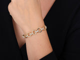 Gold Statement Link Bracelet with Polished Finish