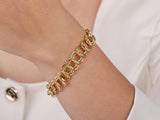 Gold Double Loop Chain Bracelet