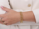 Gold Double Loop Chain Bracelet